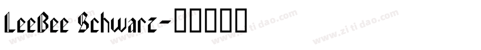 LeeBee Schwarz字体转换